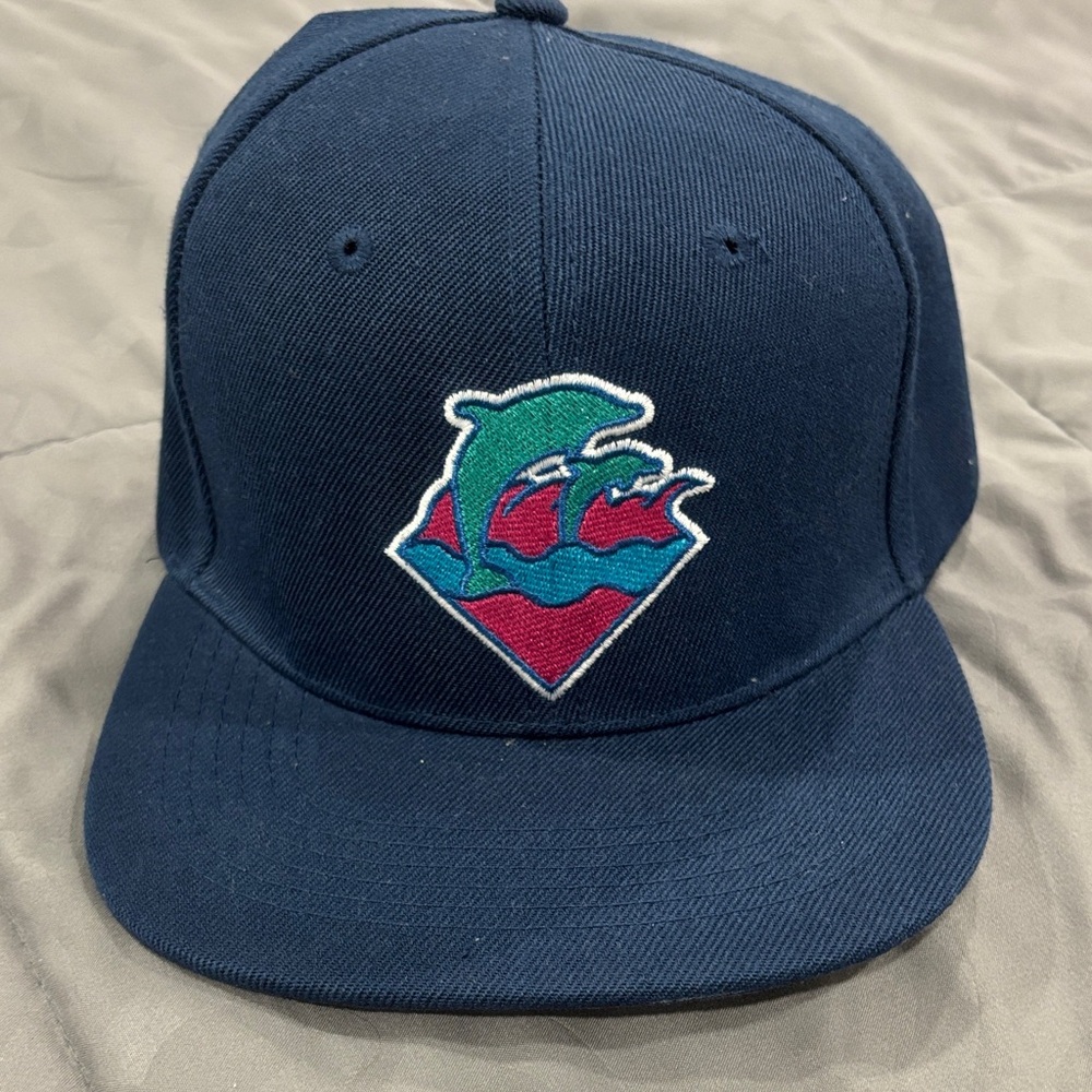 Pink Dolphin Navy Blue Hat